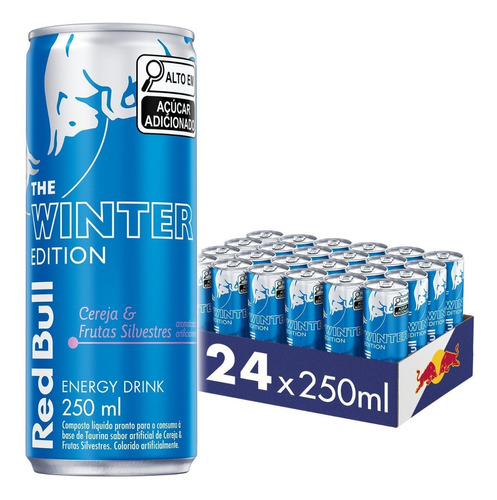Red Bull Winter Cereja E Frutas Silvestres 250ml - Pack C/24