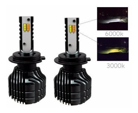 Auto Led Two Color 6000k Sistema De Iluminação Fp Import