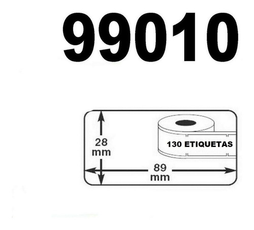 Rollo Etiquetas Adhesivas Impresora Dymo Lw 28mm X 89mm