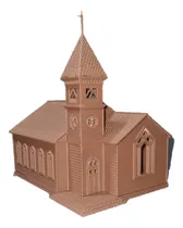 Comprar Iglesia 3d Escala H0 1\u002F87 Ferromodelismo