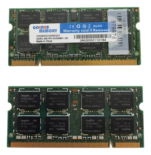 Memoria Sodimm Ddr2 2gb 800mhz