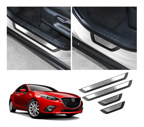 Shaohao Mazda 3 Accesorios Protector De Umbral De Puerta Com