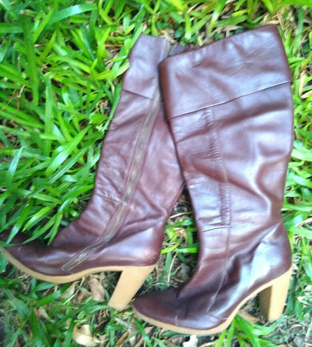 Botas Ayres Cuero Oveja Alta Calidad  Suela Goma Crepe T. 38