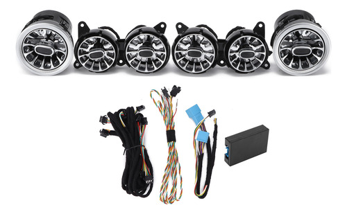 Kits De Ventilación De Turbina Led Frontal Turbo Ambient, 6