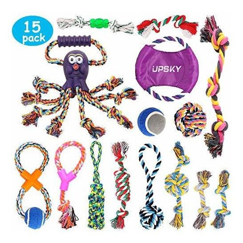 Upsky Dog Rope Rope Toys Puppy Grinding Teeth 15 Casi Indest