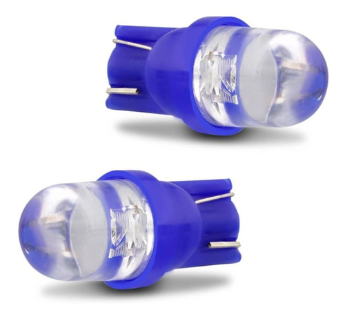 Imagem 1 de 3 de Lampada Led Pingo Lanterna E Painel T10 Azul Super Brilhante
