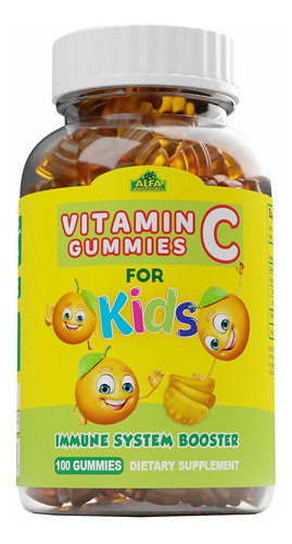 Gomitas De Vitamina C Para Nios Con 250 Mg, Soporte Para Sis