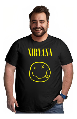 Polera Nirvana Banda Rock Tallas Grandes 2xl 3xl 4xl