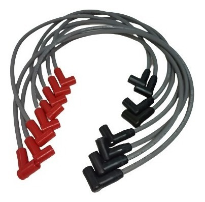 Cables De Bujia Motor Gm 350  8mm Chupones Curvo-curvo