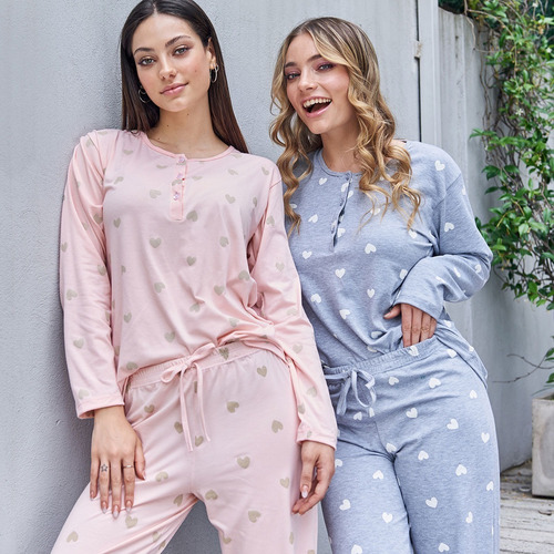 Pijama Jaia Articulo 23006 Chicago Algodón Con Encaje