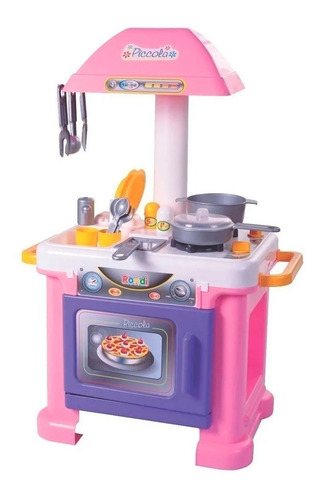 Set De Cocina Y Accesorios Piccola Rondi Color Rosa