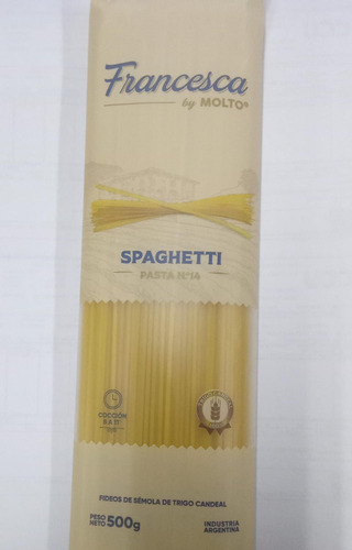 Fideos Francesca Spaghetti 500grs Pack 3 Unid