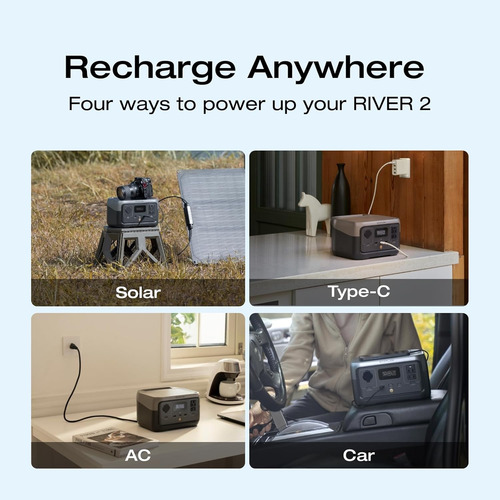 Estacion De Energia Portatil 256wh Ecoflow River 2 300w