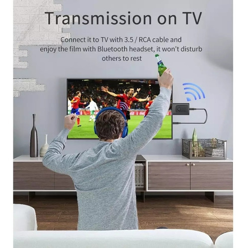 Imagen 2 de 6 de Bluetooth Transmisor Escucha Tv / Pc / Laptop Sin Cables