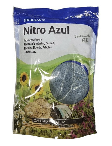 Fertilizante La Jardinera Granulado Nitro Azul Por 1 Kilo