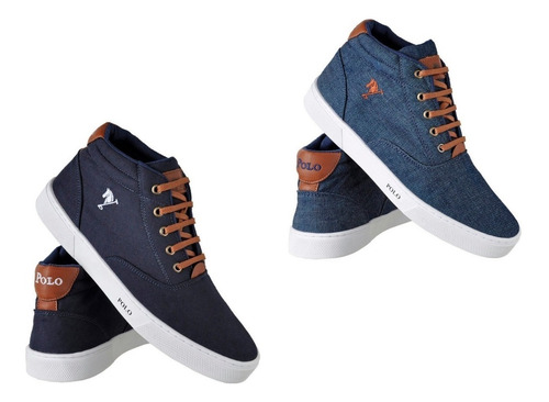 Kit C/2 Tenis Masculino Bota Cano Alto Polo Joy Sapatenis | Mercado Livre