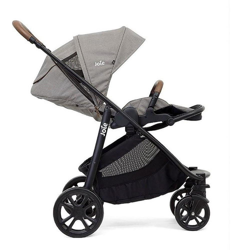 Carrinho De Bebê Joie Versatrax E Cinza Gray Flannel