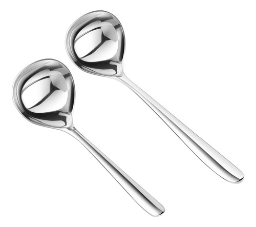 2 Cucharas Hondas Para Sopa, Platos, Para Cocina