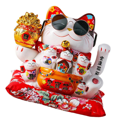 Lucky Cat Cerámica Lucky Cat Waving Fortune Gatos De