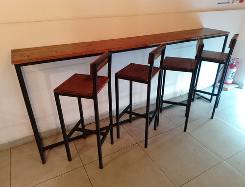 Comedor Alto Con Sillas Altas Para Cafetería O Restaurante 