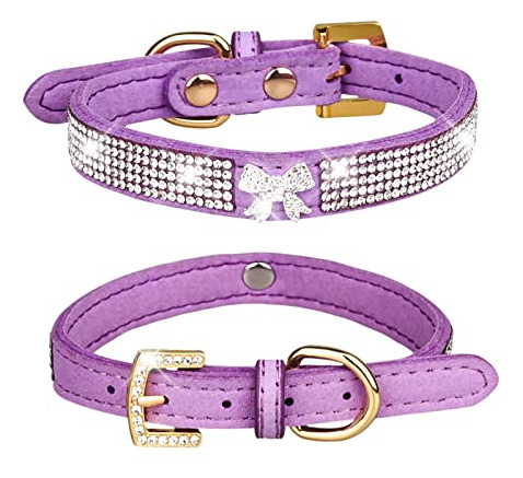 Collar De Perros Lovpe, Collar De Cinta De Diamante Xs2hb