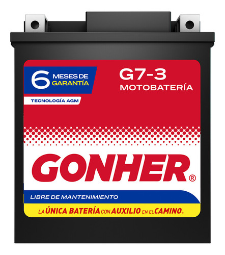 Batería Para Moto Gel Agm Gonher Renegada 250 2014_2017