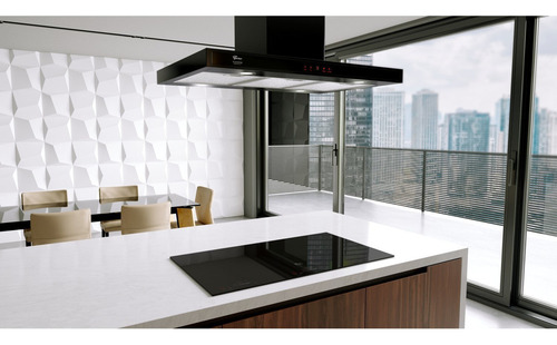 Coifa De Ilha 90cm Platinium Ebony 127v Fischer
