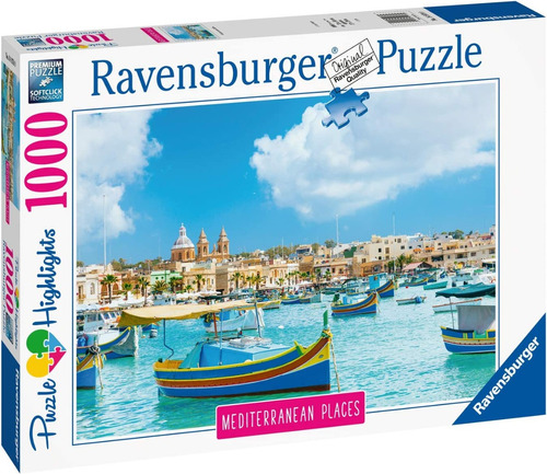 Rompecabezas Malta Mediterranea  Ravensburger 1000 Piezas