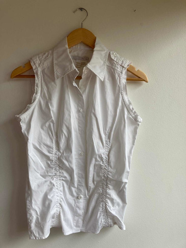 Camisa Blanca Sin Mangas Mujer Zara Trafaluc Talla L 