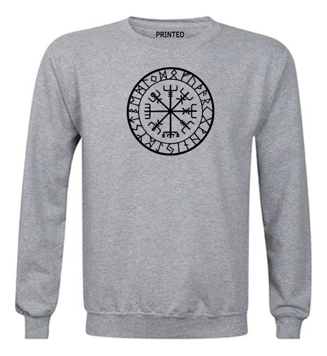 Polerón Polo Estampado Brújula Vikinga - Vegvísir Runas