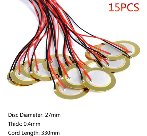 15 Unidades De Discos Amplificadores Piezoeléctricos De 27 M