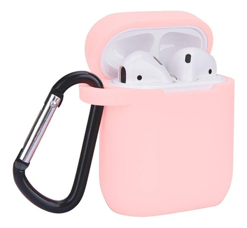 Funda Protector AirPods Case Silicon Con Gancho