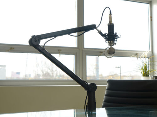 Rockville Rg30 Rogan Stand 30 Pro Boom Arm Mic Stand W/ Ccc