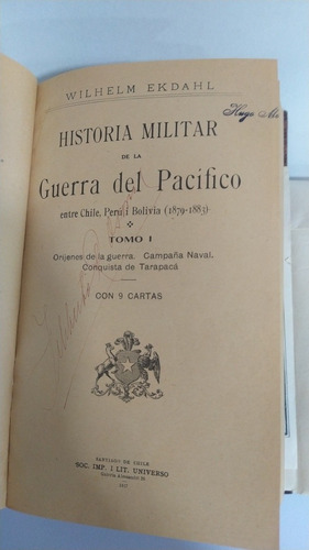 Imagen 2 de 4 de Libro Historia Militar De La Guerra Del Pacifico / W. Ekdahl