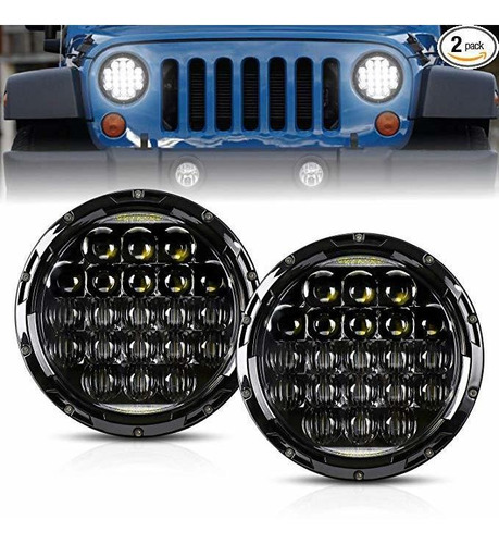 Faro Led Para Jeep Wrangler, Aaiwa 7 Pulgadas 105w Led Proye