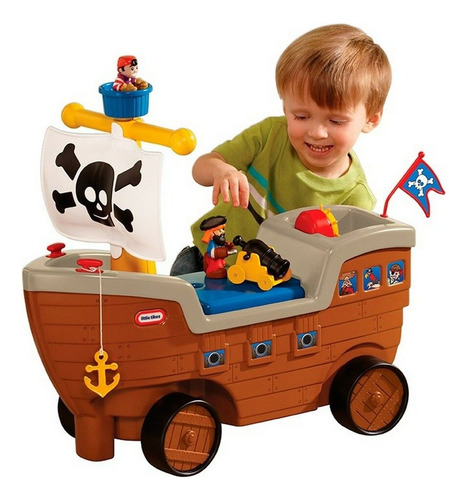 Little Tikes Barco Pirata 2 En 1 Pata Pata Con Accesorios 