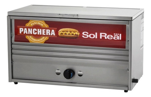 Panchera A Gas Sol Real Mediana Acero Inox 72 Cm