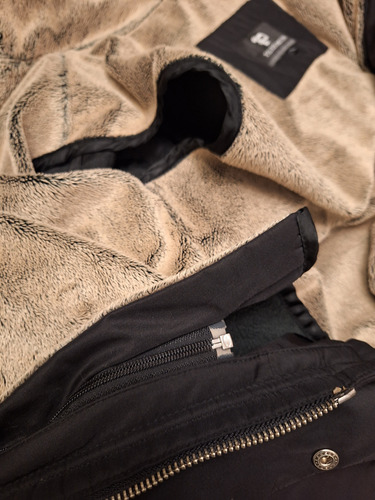 Campera Piloto Con Piel Sintetica (Usado)