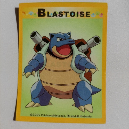 Estampa Pokémon Álbum Diamond & Pearl Blastoise Recuperada