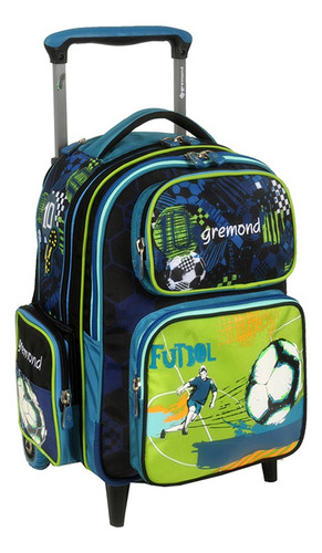 Gremond Mochila Con Carro 26l Potrero 05051480062 Color Azul Diseño De La Tela Estampado