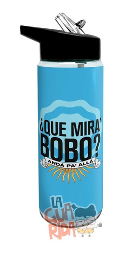 Botella Plastica Con Pico Messi - Que Mirás Bobo