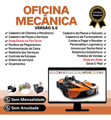 Montar Oficina Mecânica + Check List E Foto V5.0 - Fpqsystem