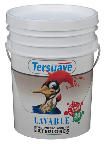 Latex Exterior Lavable Negro Ebano Tersuave 20 Lts