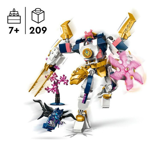 Lego Ninjago - Sora's Elemental Tech Mech - 209 Pcs - 71807