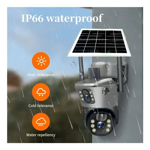 Cámara De Seguridad Y Wifi, Monitoreo De Energía Solar V380