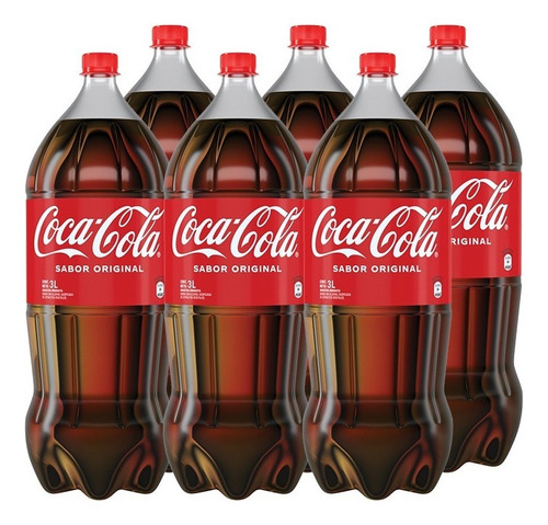 Refresco Coca - Cola - 3 Litros Funda X6