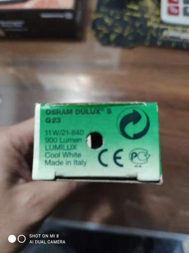 Lâmpada Dulux S 11w/21-840 - G23 Osram 2pinos Branca