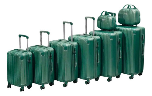 Juego Set 8 Maletas Rigidas Resistente Bolsas Viaje 4 Ruedas