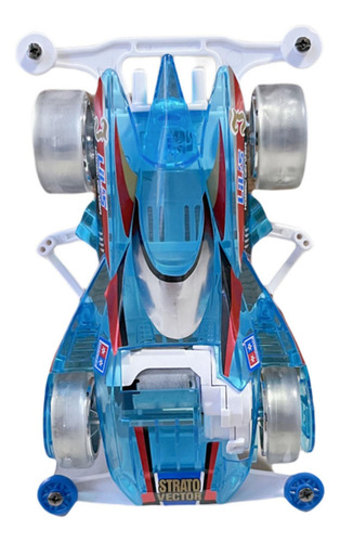 Kit De Construcción De Coche Mini 4wd, Juguete Azul