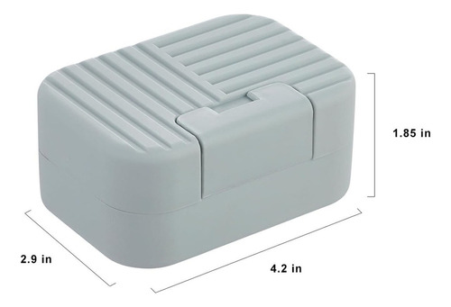 3 Jaboneras Porta Jabón Con Tapa Caja Jabón Para Baño Viaje